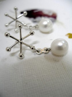 "BROTES" EARRINGS WITH PEARL